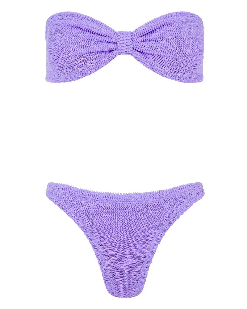 Hunza G Jean Bandeau Bikini Purple