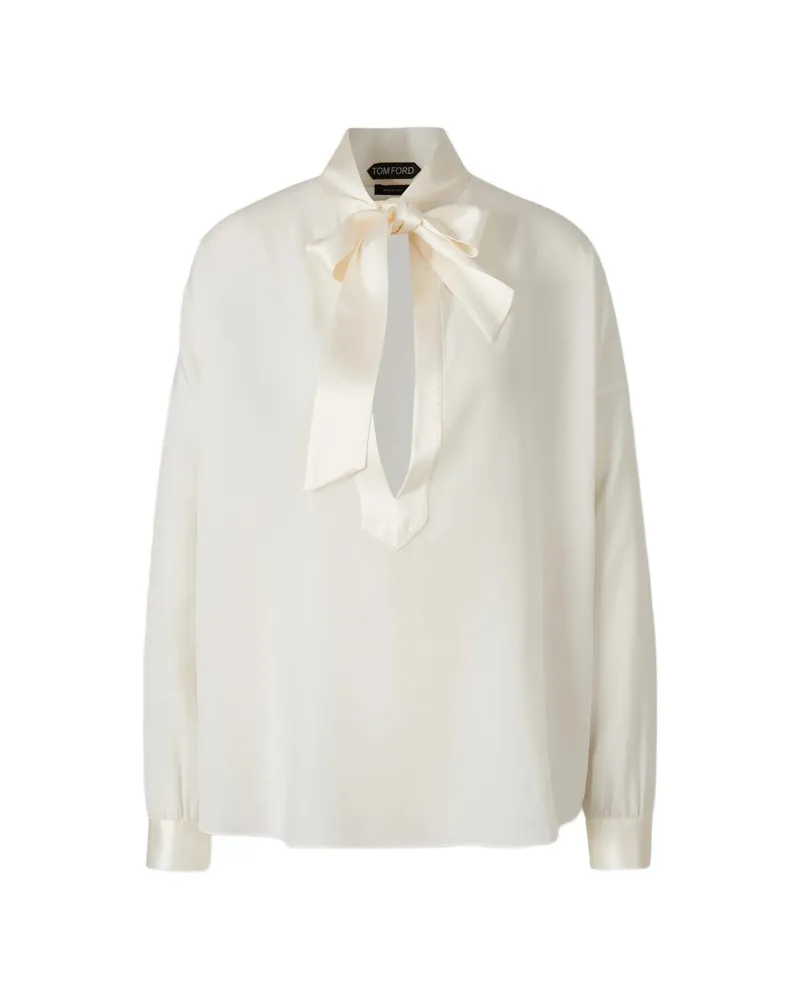 Tom Ford Long-sleeve Blouse Neutrals