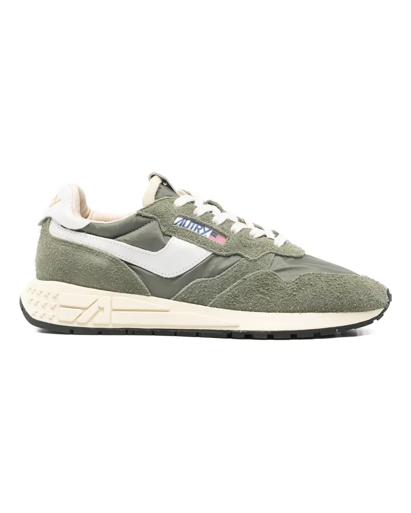 AUTRY Reelwind Suede Panelled Sneakers Green