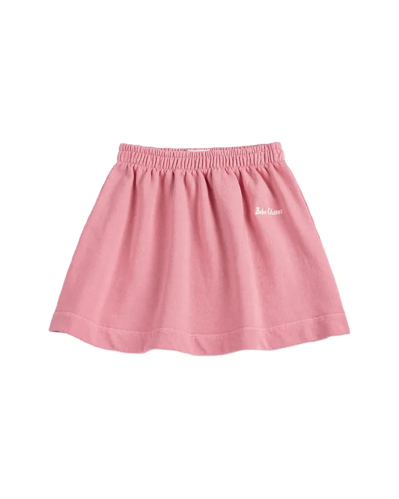 BOBO CHOSES Elasticated Embroidery Skirt Pink