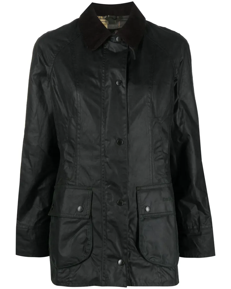 Barbour Beadnell Corduroy-collar Jacket Green