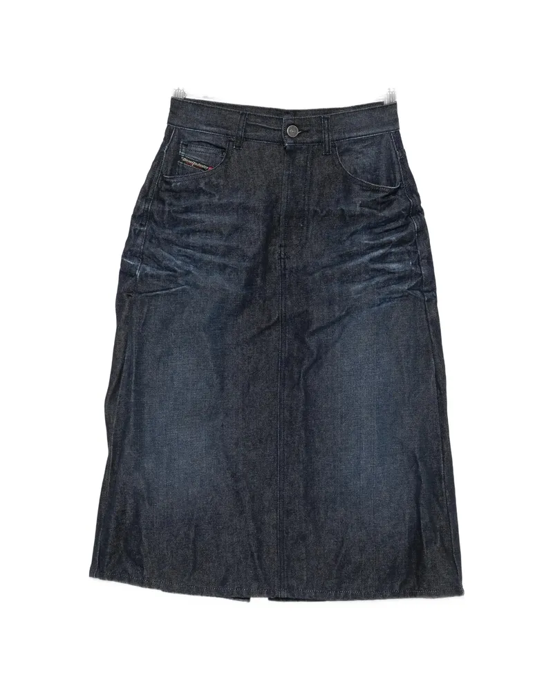 Diesel Faded Denim Skirt Blue