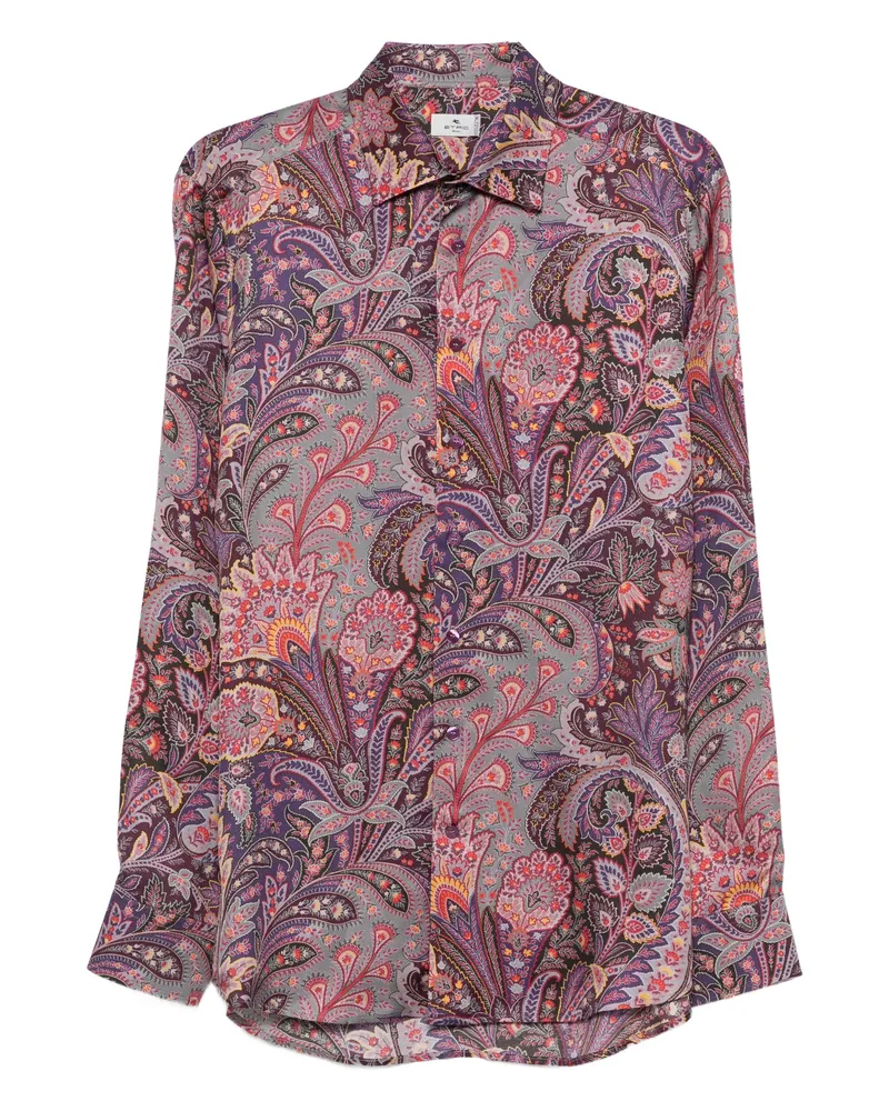 Etro Paisley-print Shirt Purple