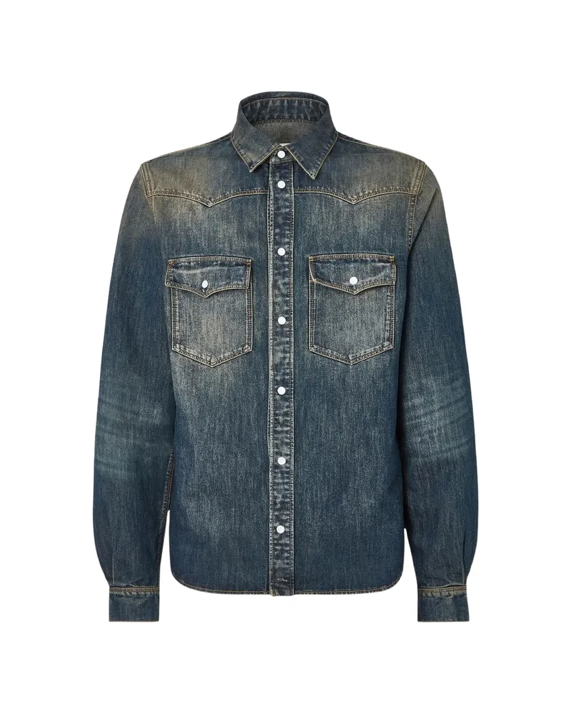 Fendi Jeans Shirt Blue