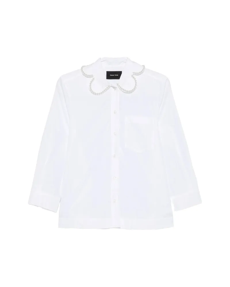 Simone Rocha Embellished-collar Shirt White