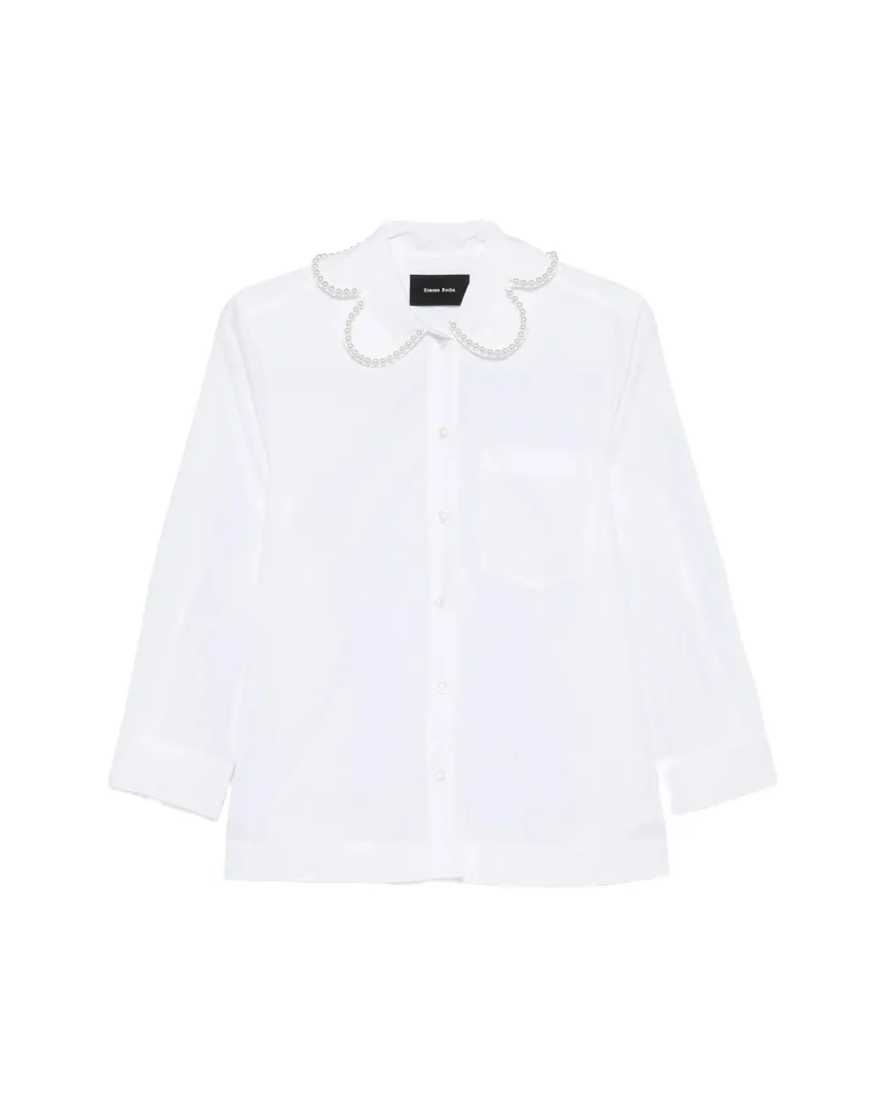 Simone Rocha Embellished-collar Shirt White