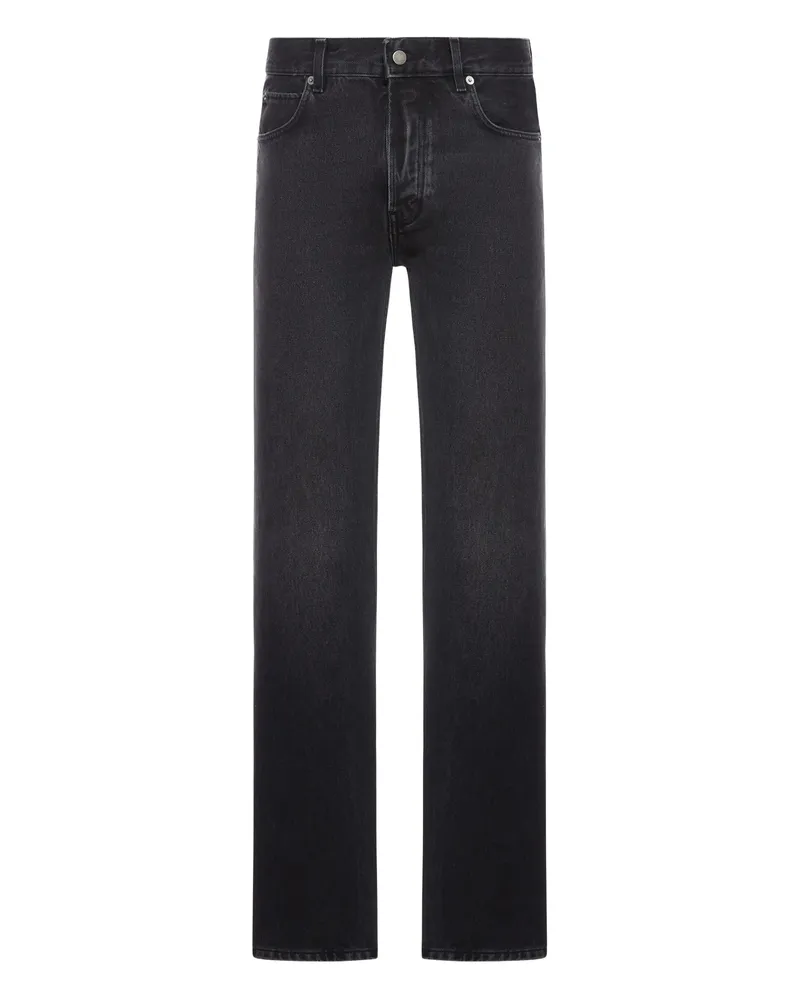Haikure Five-pocket Straight-leg Jeans Black