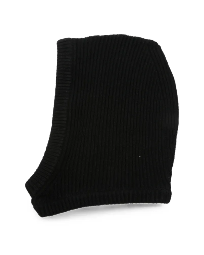 Rick Owens Ribbed-knit Balaclava Black