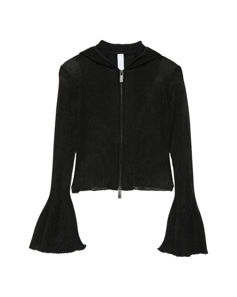 CFCL Zip Flared-cuff Hoodie Black