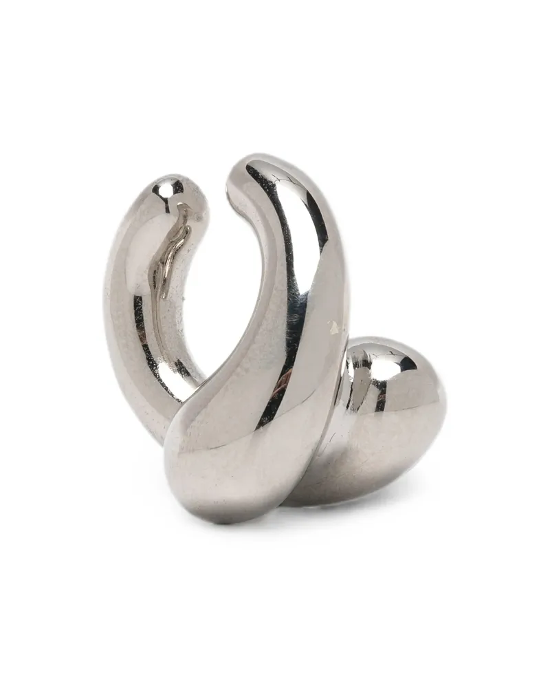 PANCONESI Intertwined-hoop Earrings Silver