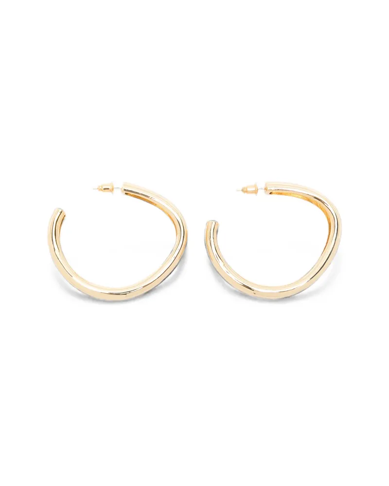 Joseph Bean XL Organic-shape Hoop Earrings Gold