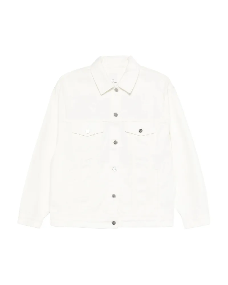 Anine Bing Rory Buttoned Pocket Jacket Neutrals