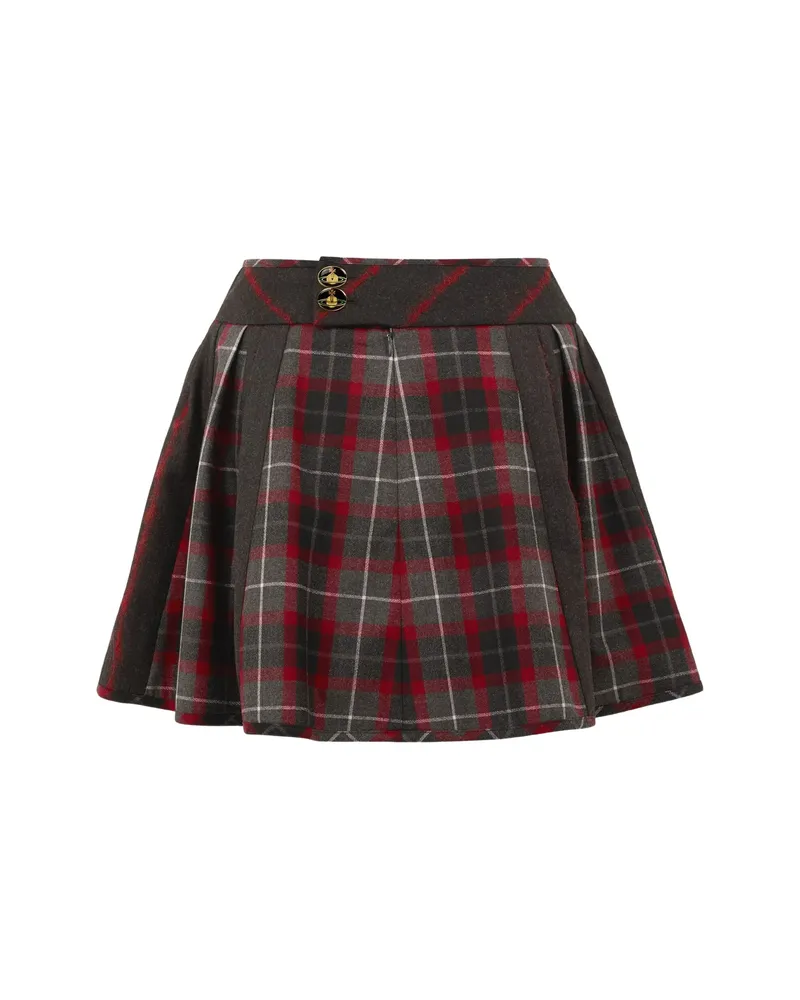 Vivienne Westwood Bell Pleated Mini Skirt Grey