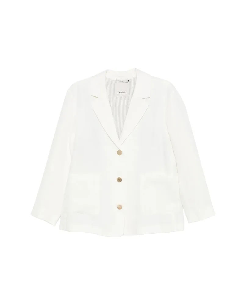 Max Mara Linen Jacket White