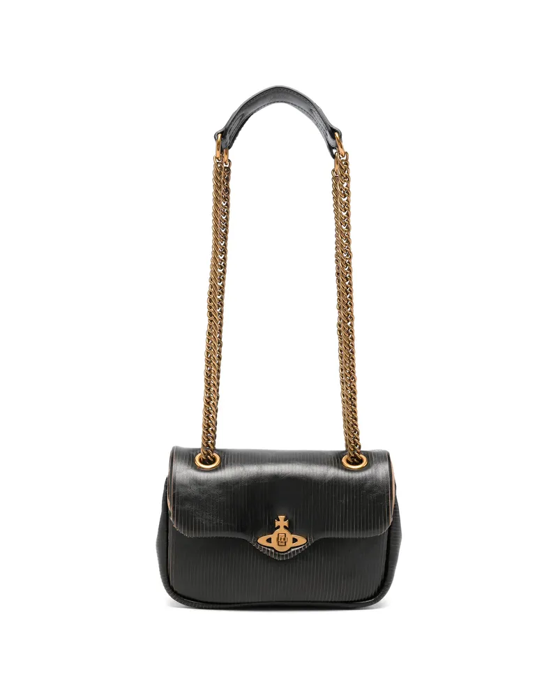 Vivienne Westwood Orb-plaque Shoulder Bag Black