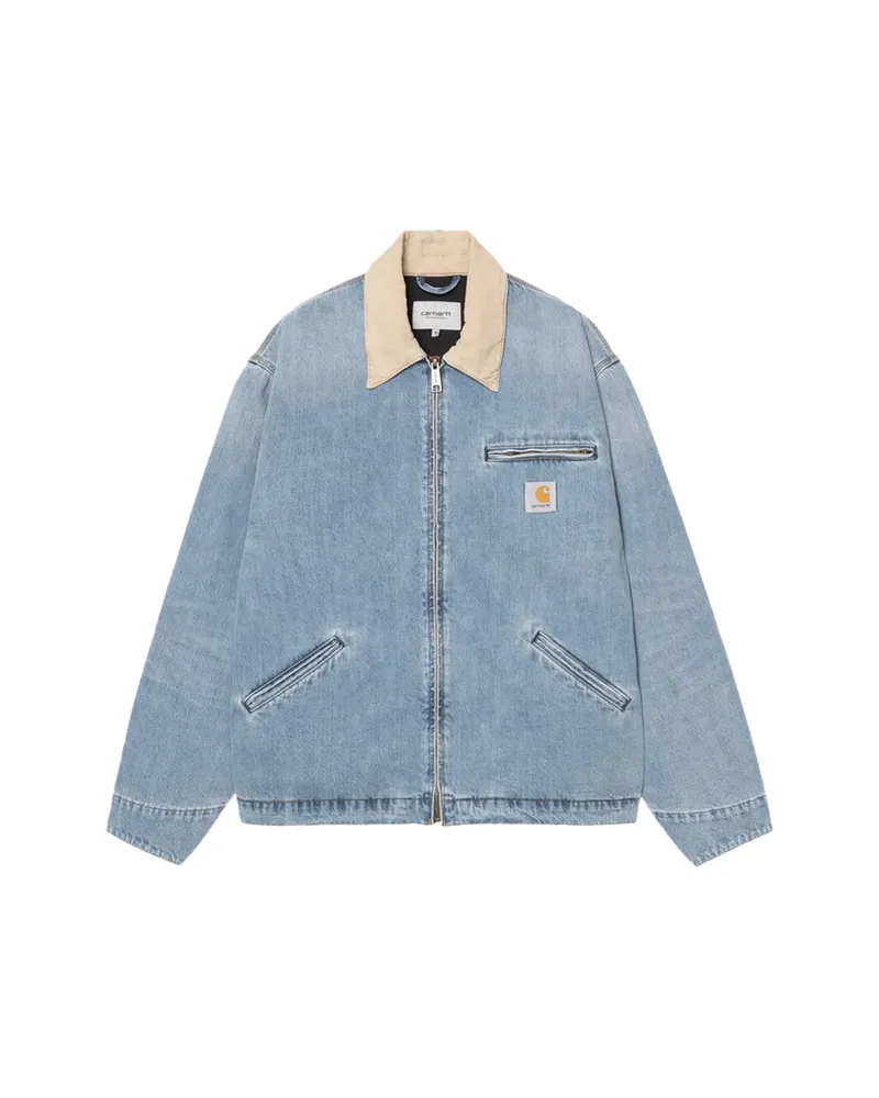 Carhartt WIP Zipped Chest-pocket Denim Jacket Blue