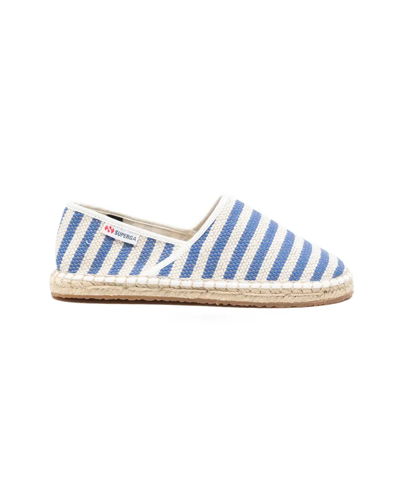 Superga 3009 Striped Espadrilles Blue