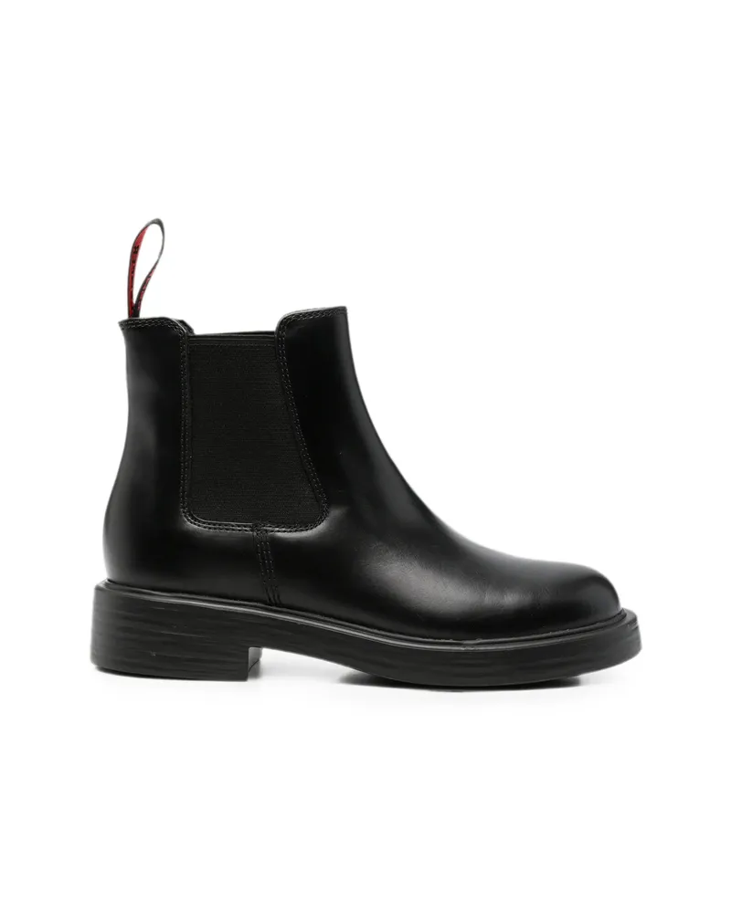 Camper Dean Elasticated-panel Pull-tab Chelsea Boots Black