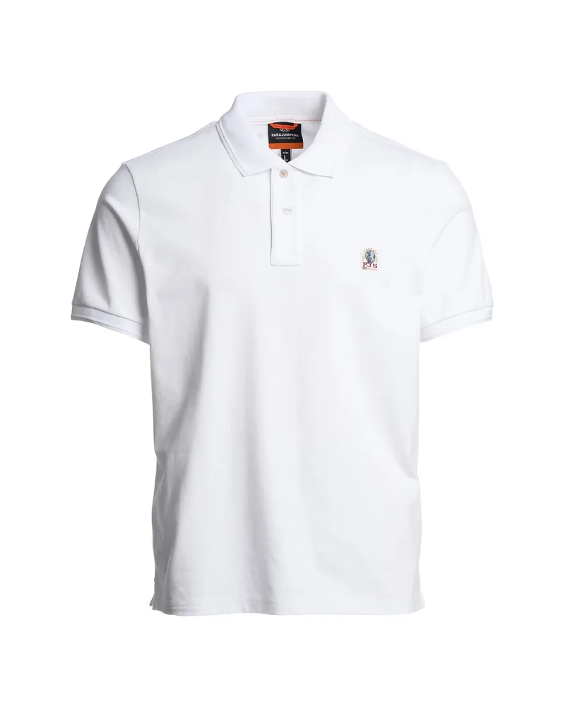 Parajumpers Logo-embroidered Polo Shirt White
