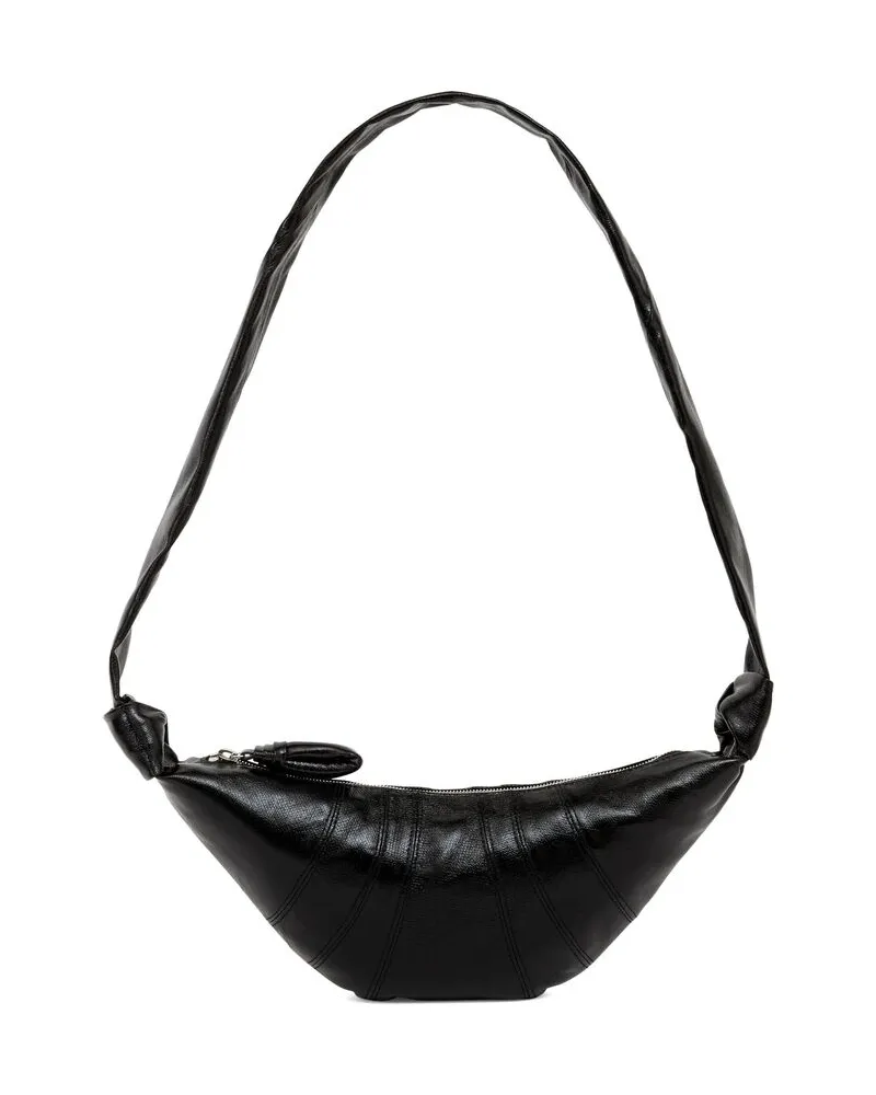 Christophe Lemaire Small Croissant Shoulder Bag Black