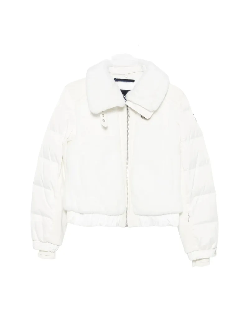 FUSALP Lenagima Faux-fur Panelled Quilted Jacket White