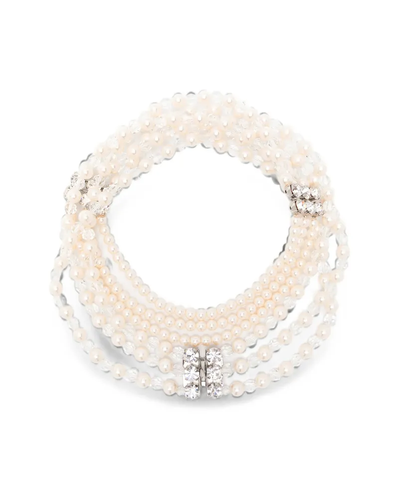 Alessandra Rich Multi-strand Necklace Neutrals