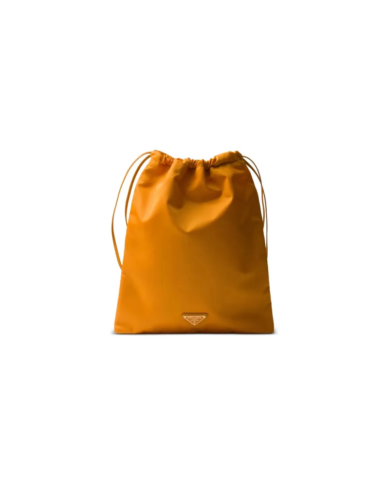 Prada Wish Re-Nylon Pouch Orange