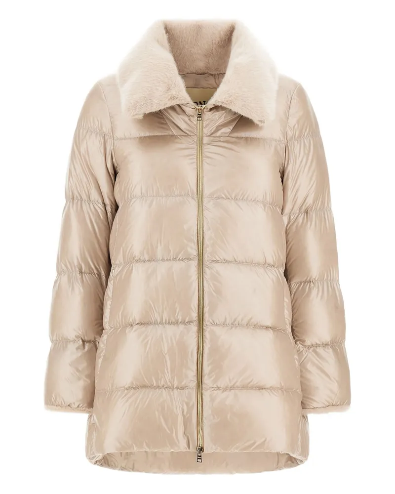 Herno High-collar Puffer Jacket Neutrals