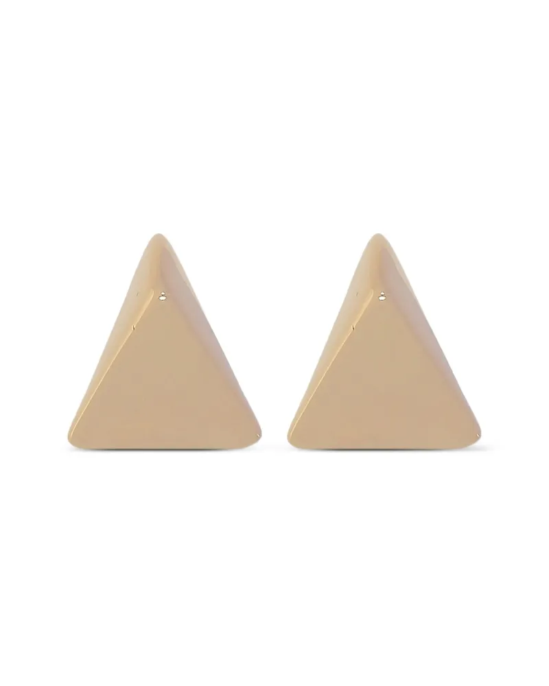 Federica Tosi Triangular Stud Earrings Gold