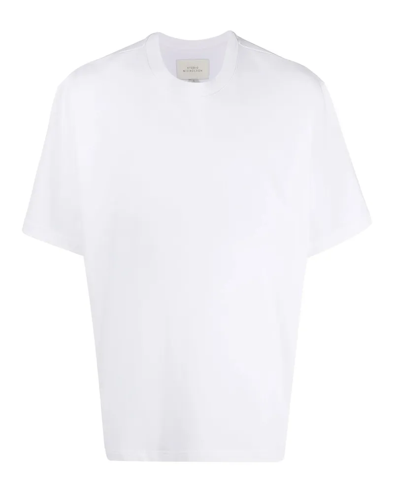 Studio Nicholson Crew-neck Cotton T-shirt White