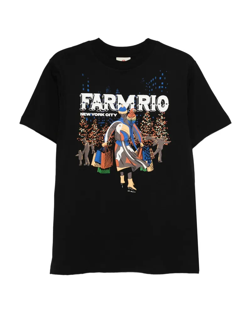 FARM Rio Graphic-print T-shirt Black