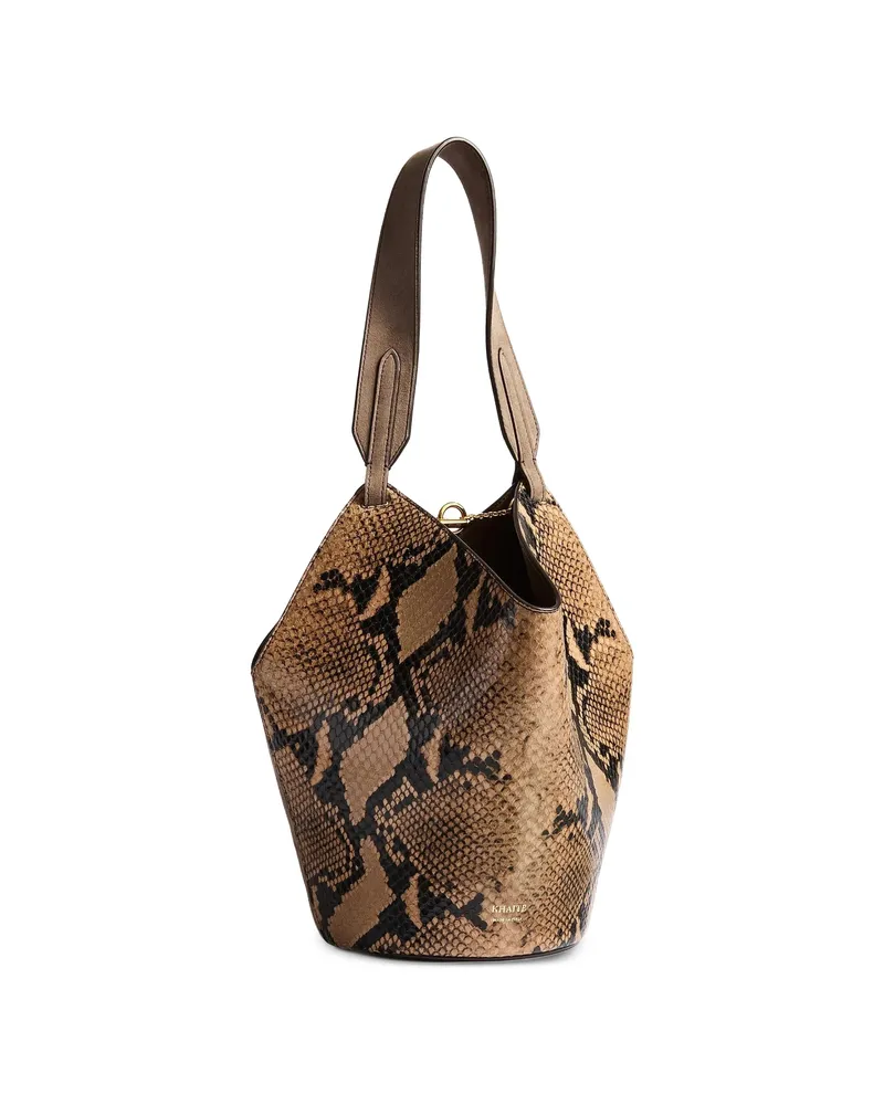 KHAITE Mini Lotus Tote Brown