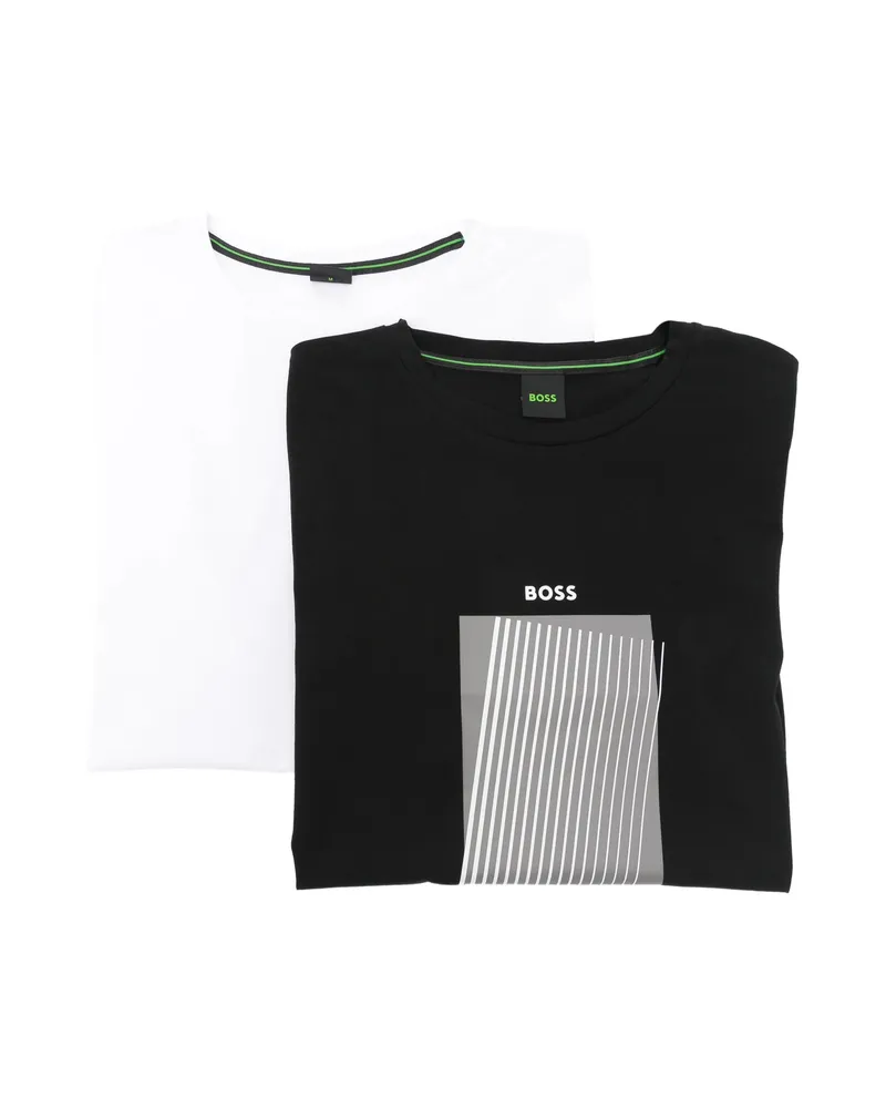 HUGO BOSS Graphic Print T-shirt Black