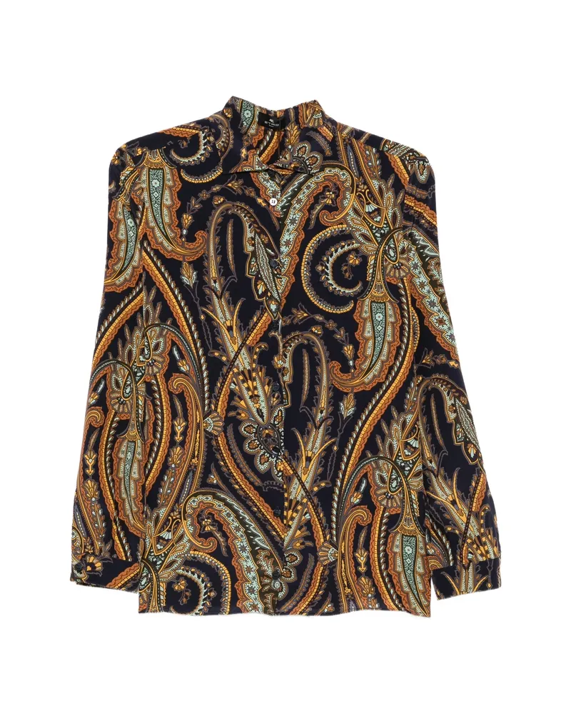 Etro Paisley-print Shirt Blue