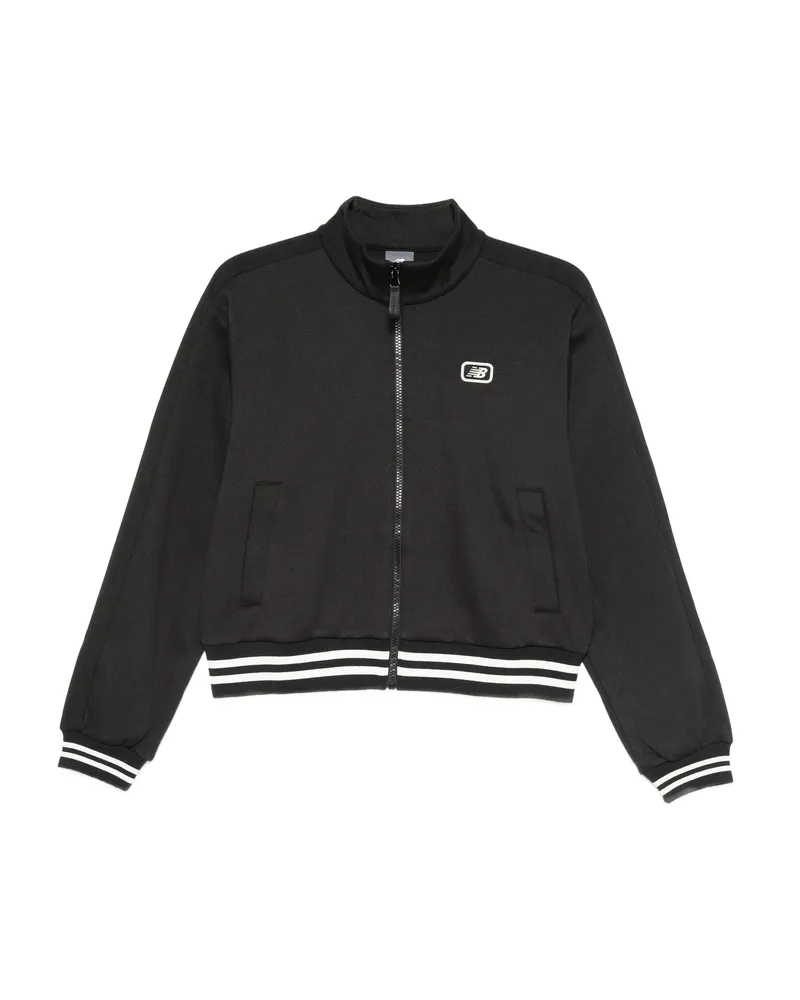 New Balance Zip-up Striped-cuff Jacket Black