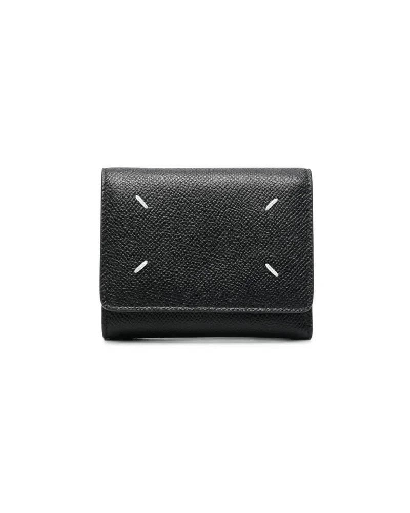 Maison Margiela Four-stitch Leather Wallet Black