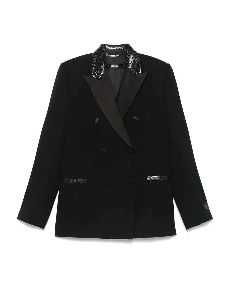 Versace Sequin-embellished Blazer Black