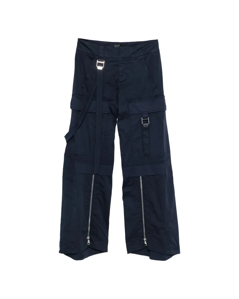 Seafarer Strap Zip Trousers Blue