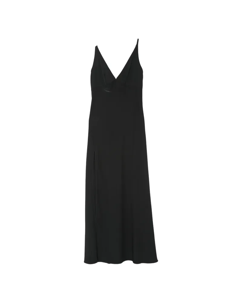IRO Side-slit V-neck Dress Black
