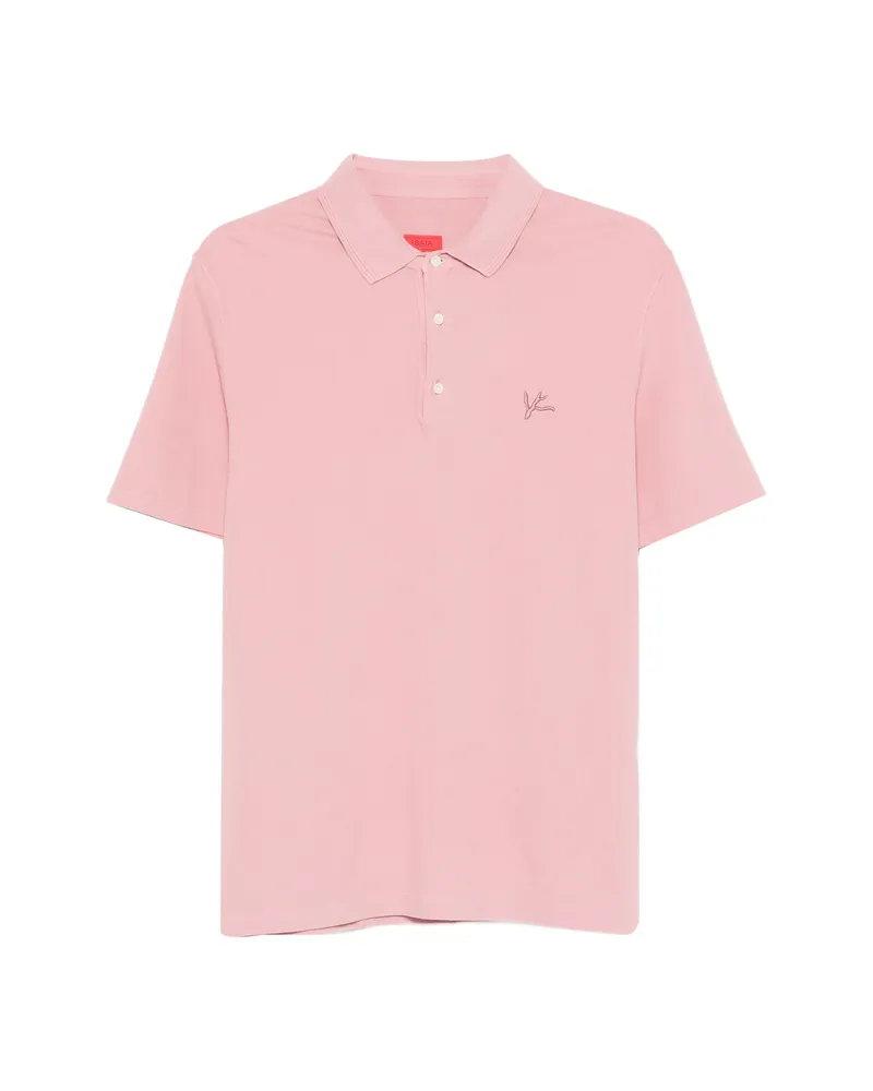 Isaia Short-sleeve Polo Shirt Pink