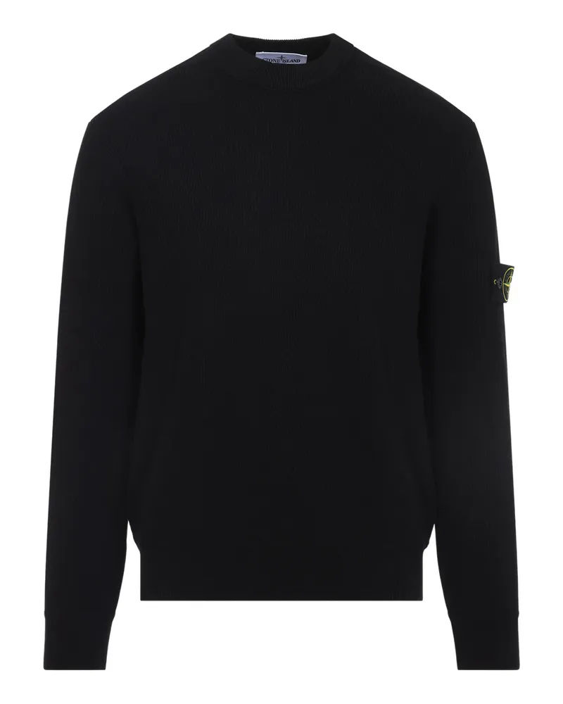 Stone Island Logo-detail Sweater Black