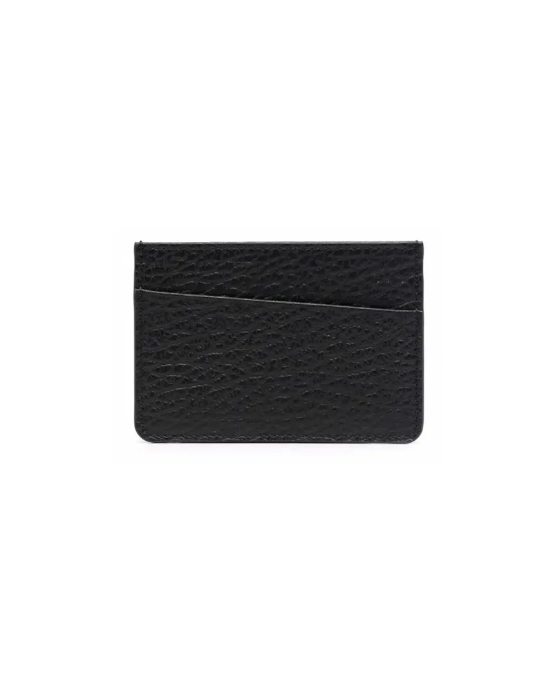 Maison Margiela Four-stitch Leather Card Holder Black