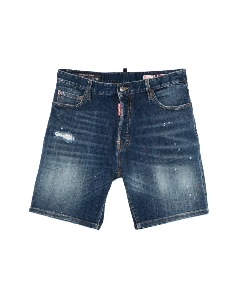 Dsquared2 Distressed Shorts Blue