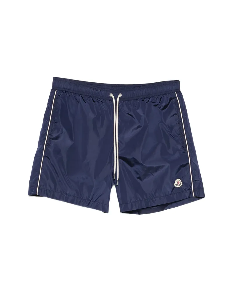 Moncler Drawstring Piping Swim Shorts Blue