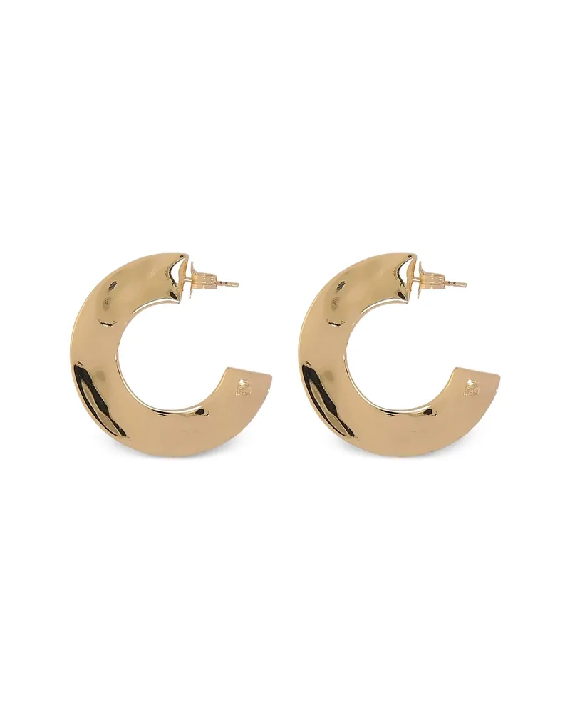 Federica Tosi Mindy Curved Hoop Earrings Gold