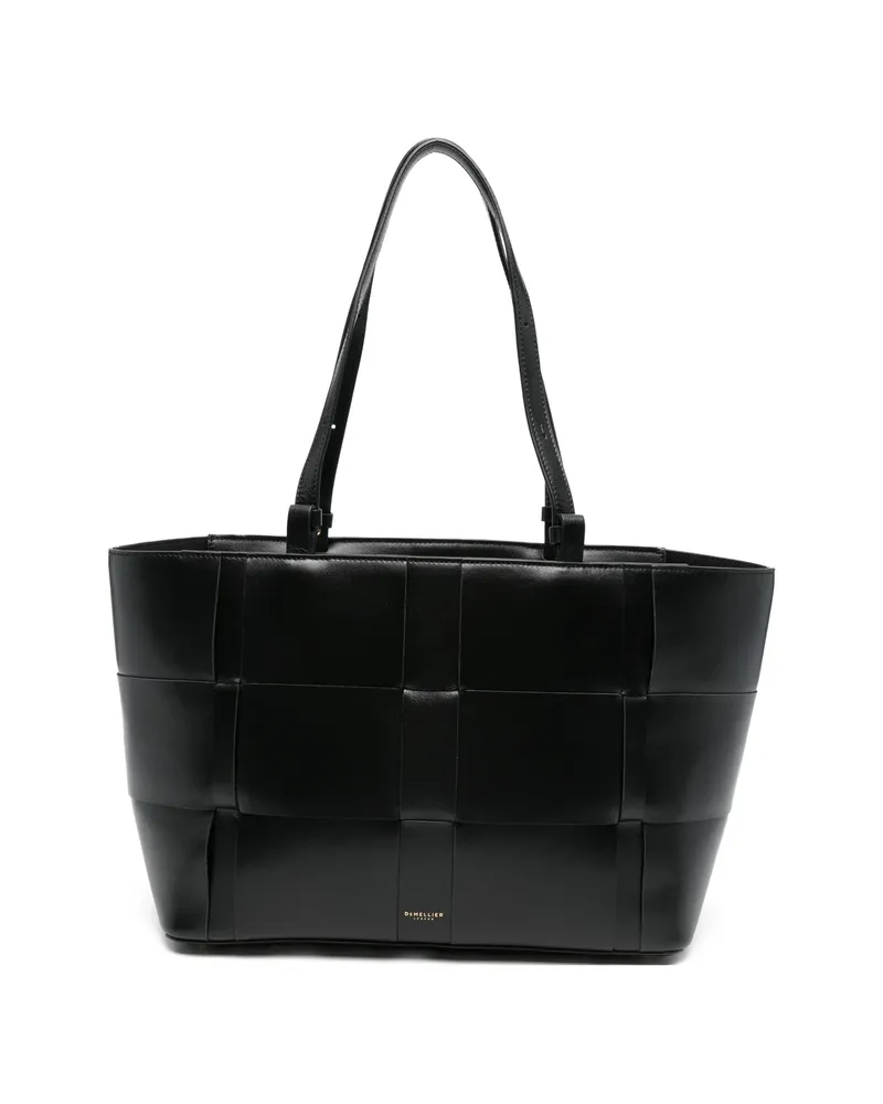 DeMELLIER Florence Woven Tote Bag Black
