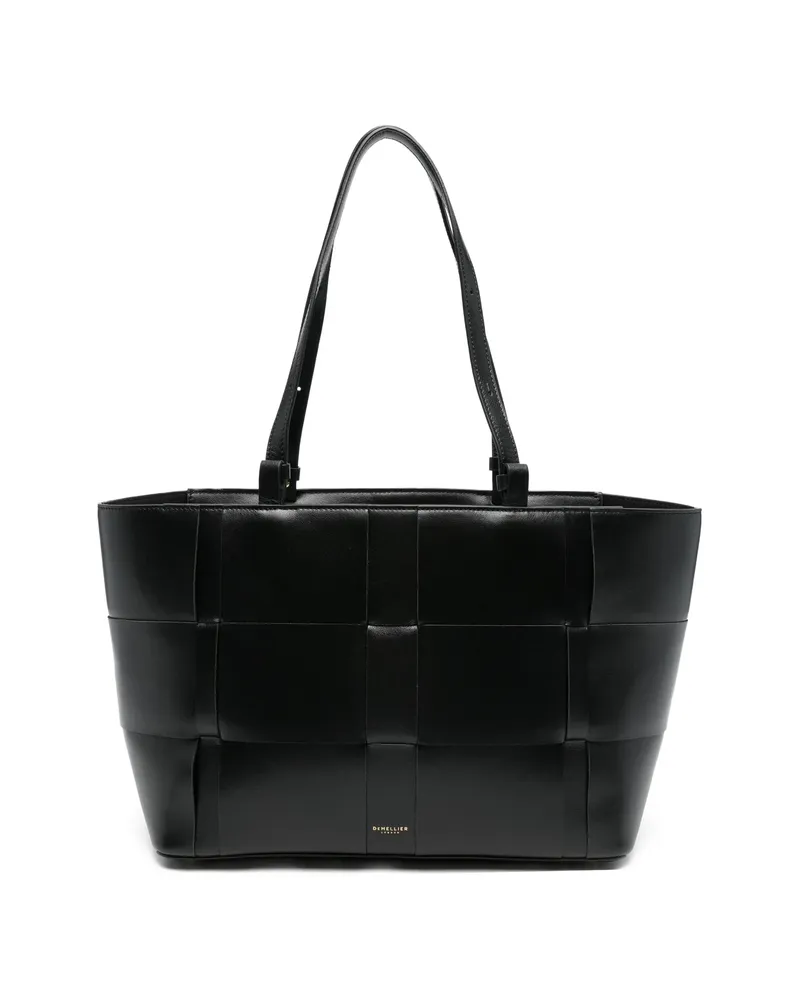 DeMELLIER Florence Woven Tote Bag Black