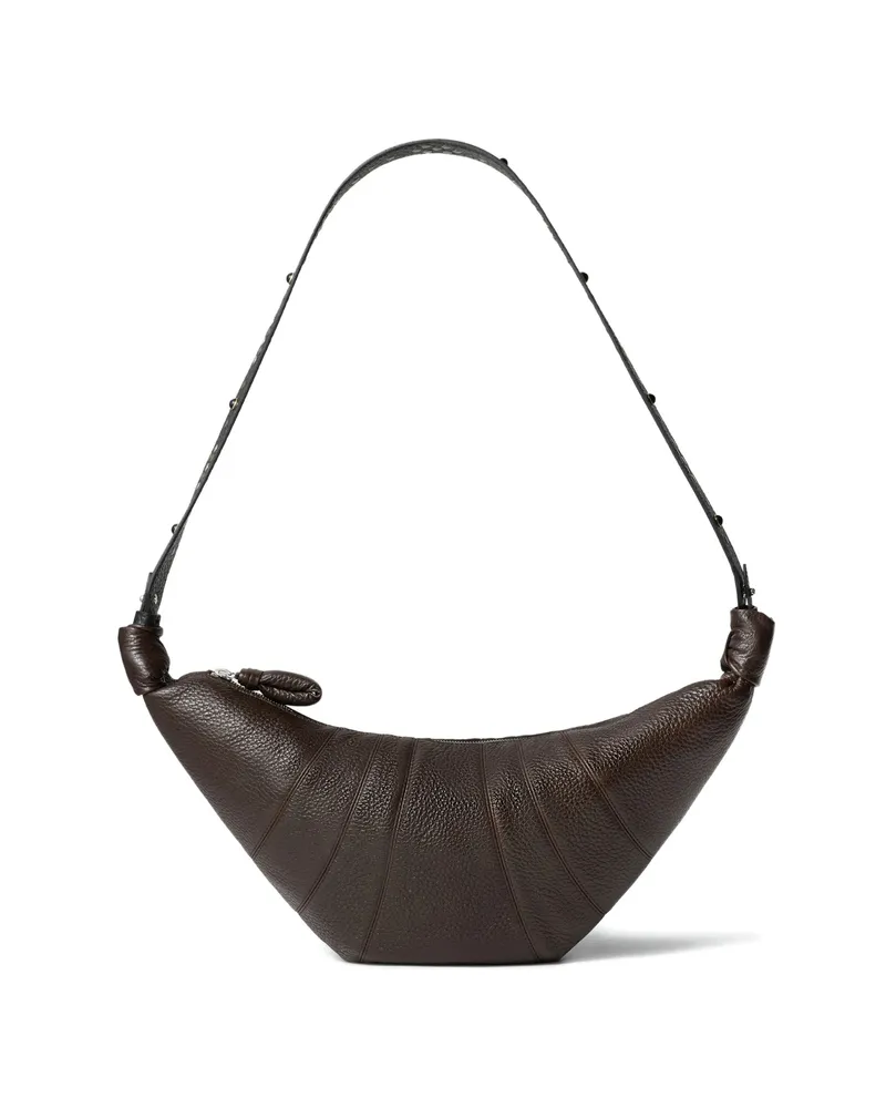 Christophe Lemaire Medium Croissant Shoulder Bag Brown