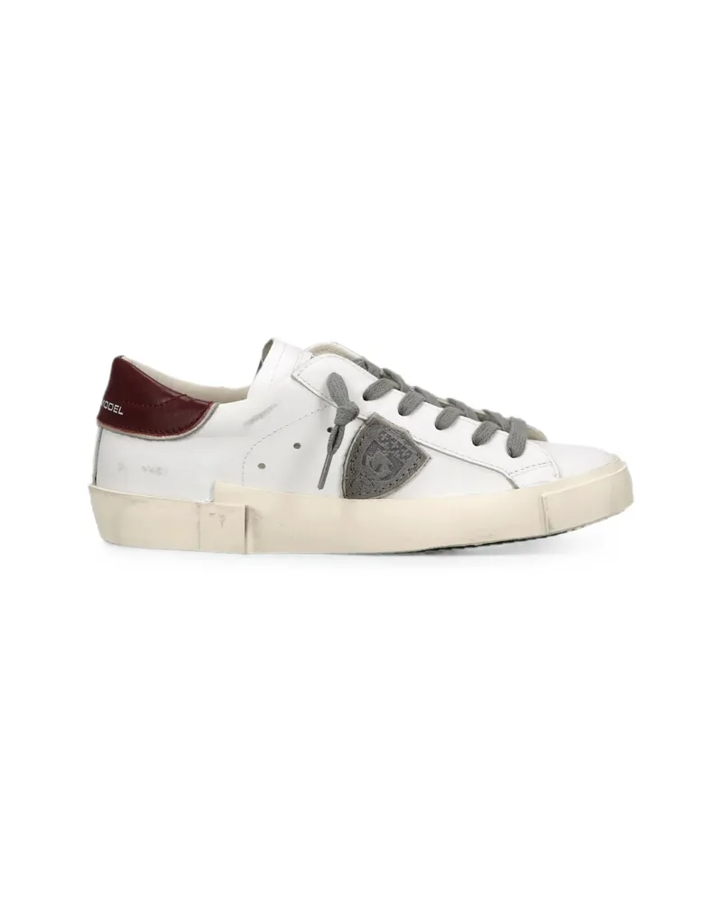 Philippe Model PRSX Low Leather Sneakers White