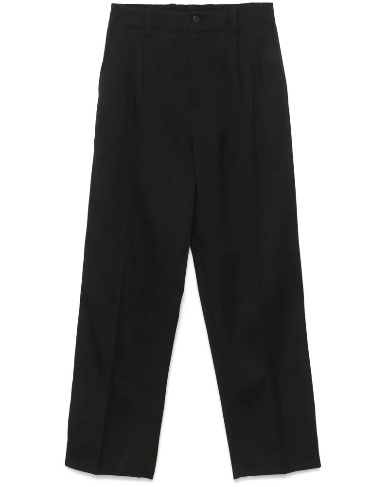 Golden Goose Virgin Wool Trousers Black